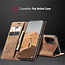 CaseMe - Hoesje geschikt voor Xiaomi K40 - Wallet Book Case - Magneetsluiting - Licht Bruin