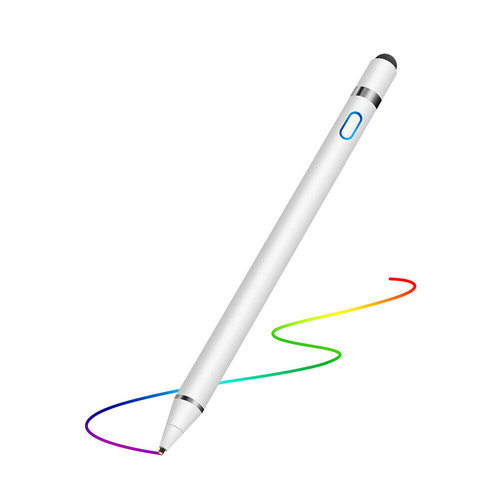 Cover2day Active Stylus Pen - Oplaadbare Dual Touch Pen voor Tablet en Telefoon - Wit