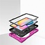 Tablet hoes voor Samsung Galaxy Tab S8 (2022) - Hand Strap Armor Case Met Pencil Houder - Magenta