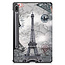 Case2go - Tablet Hoes compatibel met Samsung Galaxy Tab S8 (2022) - Tri-Fold Book Case - Eiffeltoren