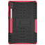 Case2go - Tablet Hoes geschikt voor Samsung Galaxy Tab S8 (2022) - Schokbestendige Back Cover - Met pencil houder - Magenta