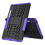 Case2go - Tablet Hoes geschikt voor Samsung Galaxy Tab S8 (2022) - Schokbestendige Back Cover - Met pencil houder - Paars