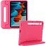 Case2go - Hoes geschikt voor Samsung Galaxy Tab S8 (2022) - 11 inch - Schokbestendige case met handvat - Eva Kids Cover - Magenta