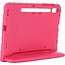 Case2go - Hoes geschikt voor Samsung Galaxy Tab S8 (2022) - 11 inch - Schokbestendige case met handvat - Eva Kids Cover - Magenta