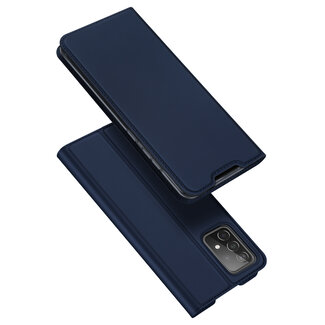 Dux Ducis Dux Ducis - Telefoonhoesje compatibel met Samsung Galaxy A73 5G - Skin Pro Book Case - Blauw