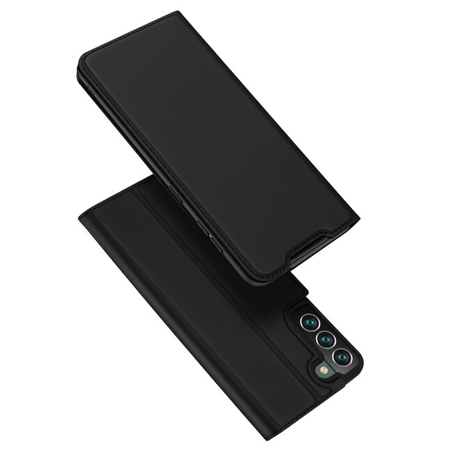 Dux Ducis - Telefoonhoesje geschikt voor Samsung Galaxy S22 Plus - Skin Pro Book Case - Zwart