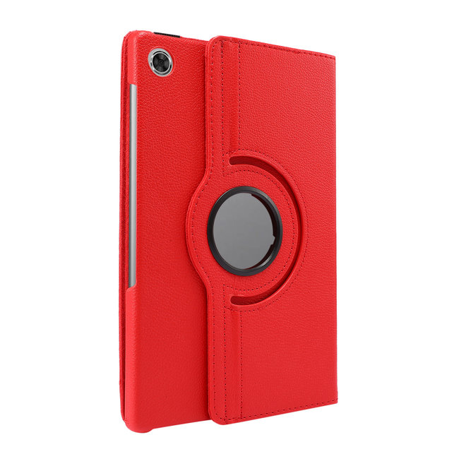 Lenovo Tab M10 HD hoes - 2e Generatie (TB-X306) - Draaibare Book Case Cover - 10.1 Inch - Rood