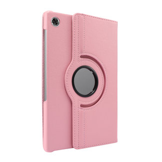 Case2go - Tablet hoes compatibel met Lenovo Tab M10 HD - 2e Generatie (TB-X306) - Draaibare Book Case Cover - 10.1 Inch - Roze