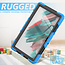 Tablet Hoes geschikt voor Samsung Galaxy Tab A8 (2021) - 10.5 Inch - Heavy Duty Case met Ingebouwde Screenprotector en Schouderriem - Licht Blauw