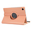 Case2go - Tablet hoes geschikt voor Samsung Galaxy Tab A8 (2021) - 10.5 Inch - Draaibare Book Case Cover - Rosé-Goud