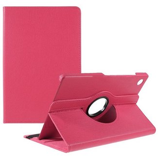 Cover2day Case2go - Tablet hoes geschikt voor Samsung Galaxy Tab A8 (2021) - 10.5 Inch - Draaibare Book Case Cover - Magenta