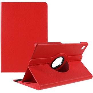 Cover2day Cover2day - Tablet hoes voor Samsung Galaxy Tab A8 (2021) - 10.5 Inch - Draaibare Book Case Cover - Rood