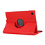 Case2go - Tablet hoes geschikt voor Samsung Galaxy Tab A8 (2021) - 10.5 Inch - Draaibare Book Case Cover - Rood