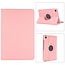 Case2go - Tablet hoes geschikt voor Samsung Galaxy Tab A8 (2021) - 10.5 Inch - Draaibare Book Case Cover - Roze