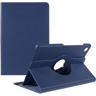 Cover2day Cover2day - Tablet hoes voor Samsung Galaxy Tab A8 (2021) - 10.5 Inch - Draaibare Book Case Cover - Donker Blauw