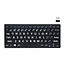 Cover2day -  Draadloos toetsenbord - QWERTY - Geschikt voor IOS - Windows - Android - Zilver