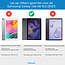 Case2go - Tablet hoes geschikt voor Samsung Galaxy Tab A8 (2021) - 10.5 Inch - Book Case met Soft TPU houder - Grijs