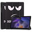 Case2go - Tablet Hoes geschikt voor Samsung Galaxy Tab A8 (2021) Hoes - 10.5 Inch - Tri-Fold Book Case - Don't Touch Me