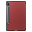 Case2go - Tablet Hoes compatibel met Samsung Galaxy Tab S8 (2022) - Tri-Fold Book Case - Donker Rood