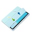 Cover2day - Tablet Hoes geschikt voor Huawei Matepad 11 (2021) - Transparante Case - Tri-fold Back Cover - Licht Blauw