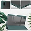 Case2go - Tablet Hoes geschikt voor Huawei Matepad 11 (2021) - Transparante Case - Tri-fold Back Cover - Donker Groen