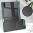 Huawei Matepad 11 2021 hoes - Transparante Case - Tri-fold Back Cover - Donker Groen