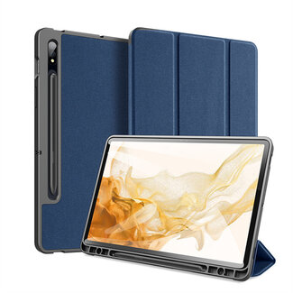 Dux Ducis Tablet hoes geschikt voor de Samsung Galaxy Tab S8 (2022) - Donker Blauw