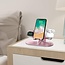 Cover2day - Multifunctionele Telefoonhouder geschikt voor iPhone, Applewatch en Airpods - 3 in 1 Telefoonstandaard - Telefoonhouder bureau - Rose Goud