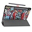 Cover2day - Tablet Hoes geschikt voor Samsung Galaxy Tab S8 Plus (2022) - 12.7 Inch - Tri-Fold Book Case - Graffiti