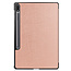 Case2go - Tablet Hoes geschikt voor Samsung Galaxy Tab S8 Plus (2022) - 12.7 Inch - Tri-Fold Book Case - Rosé Goud