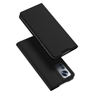 Dux Ducis Dux Ducis - Telefoonhoesje geschikt voor Xiaomi 12 Pro - Skin Pro Book Case - Zwart