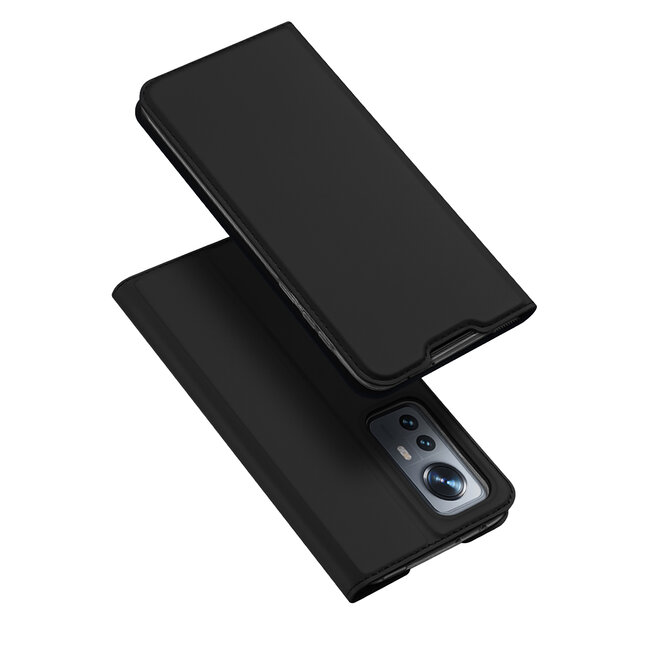 Dux Ducis - Telefoonhoesje geschikt voor Xiaomi 12 - Skin Pro Book Case - Zwart