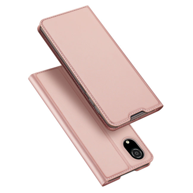 Dux Ducis - Telefoonhoesje geschikt voor Samsung Galaxy A03 Core - Skin Pro Book Case - Rosé Goud