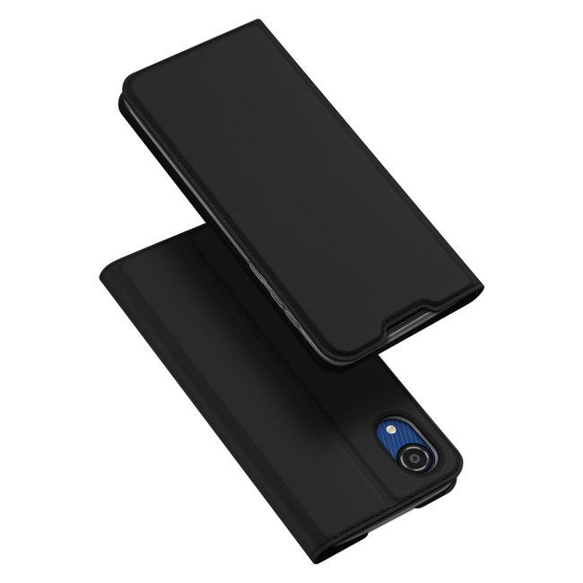 Dux Ducis - Telefoonhoesje geschikt voor Samsung Galaxy A03 Core - Skin Pro Book Case - Zwart