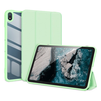 Dux Ducis Dux Ducis - Tablet hoes geschikt voor Nokia T20 (2021) - 10.4 Inch - Toby Series - Auto Sleep/Wake functie - Tri-Fold Book Case - Groen