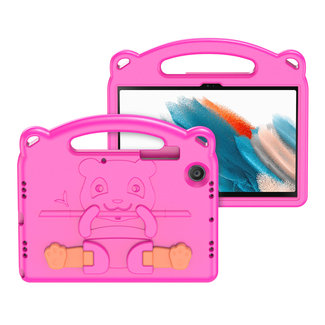 Dux Ducis Samsung Galaxy Tab A8 2021 (10.5 Inch) Hoes - Schokbestendige case met handvat - Panda Series - Magenta