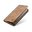 CaseMe - Hoesje geschikt voor Samsung Galaxy A13 5G - Wallet Book Case - Magneetsluiting - Licht Bruin