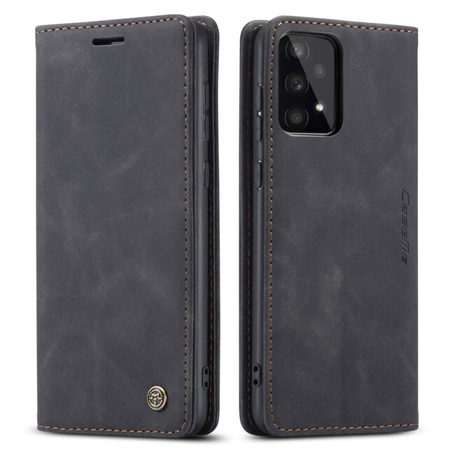 CaseMe - Hoesje geschikt voor Samsung Galaxy A53 5G - Wallet Book Case - Magneetsluiting - Zwart