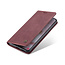 Caseme - Telefoonhoesje geschikt voor Samsung Galaxy S22 - Retro Wallet Book Case - Magneetsluiting - Rood