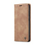 CaseMe CaseMe - Hoesje geschikt voor Samsung Galaxy S22 Plus 5G - Retro Wallet Book Case - Magneetsluiting - Licht Bruin