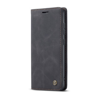 CaseMe CaseMe - Hoesje geschikt voor Samsung Galaxy S22 Plus 5G - Retro Wallet Book Case - Magneetsluiting - Zwart