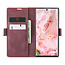 Caseme - Telefoonhoesje geschikt voor Samsung Galaxy S22 Ultra 5G - Retro Wallet Book Case - Magneetsluiting - Rood