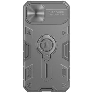 Nillkin Hoesje geschikt voor Apple iPhone 13 Pro Max - CamShield Armor Case - Met Camera Cover - Zwart