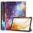 Cover2day - Tablet hoes geschikt voor Samsung Galaxy Tab S8 Plus (2022) - 12.7 inch - Flexibel TPU - Tri-Fold Book Case - Met pencil houder - Galaxy