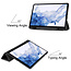 Cover2day - Tablet hoes geschikt voor Samsung Galaxy Tab S8 (2022) - 11 inch - Flexibel TPU - Tri-Fold Book Case - Met pencil houder - Zwart