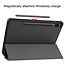 Cover2day - Tablet hoes geschikt voor Samsung Galaxy Tab S8 (2022) - 11 inch - Flexibel TPU - Tri-Fold Book Case - Met pencil houder - Zwart