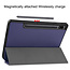 Cover2day - Tablet hoes geschikt voor Samsung Galaxy Tab S8 (2022) - 11 inch - Flexibel TPU - Tri-Fold Book Case - Met pencil houder - Donker Blauw