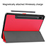 Cover2day - Tablet hoes geschikt voor Samsung Galaxy Tab S8 (2022) - 11 inch - Flexibel TPU - Tri-Fold Book Case - Met pencil houder - Rood