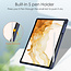 Cover2day - Tablet Hoes geschikt voor Samsung Galaxy Tab S8 (2022) - Tri-Fold Transparante Cover - Met Pencil Houder - Blauw