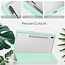 Cover2day - Tablet Hoes geschikt voor Samsung Galaxy Tab S8 (2022) - Tri-Fold Transparante Cover - Met Pencil Houder - Licht Groen